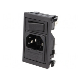 Conector Alimentare AC 10A 250V IEC 60320 | Electronic-mag.ro | Componente Electronice
