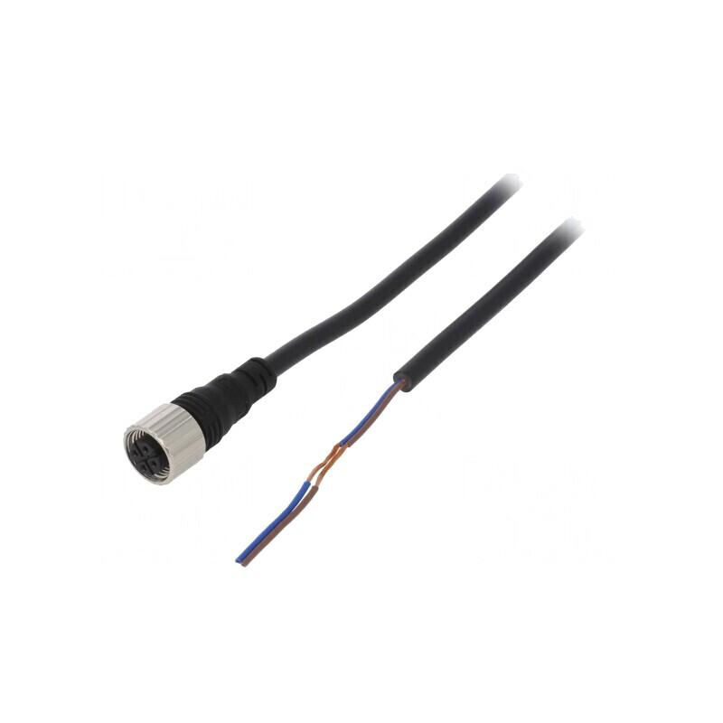 Cablu de conectare M12 cu mufă PVC, 5m | Electronic-mag.ro | Componente Electronice