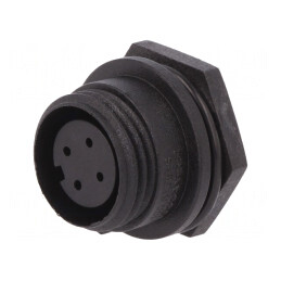 Conector Circular Soclu Mamă 4 PIN IP68 125V | Electronic-mag.ro | Componente Electronice