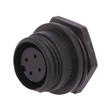 Conector Circular Soclu Mamă 4 PIN IP68 125V | Electronic-mag.ro | Componente Electronice