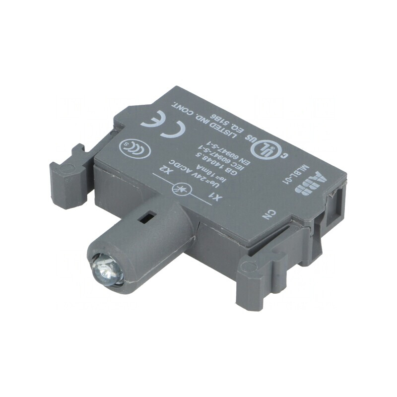 Iluminare LED Frontală 22mm 24VAC Albastru | Electronic-mag.ro | Componente Electronice