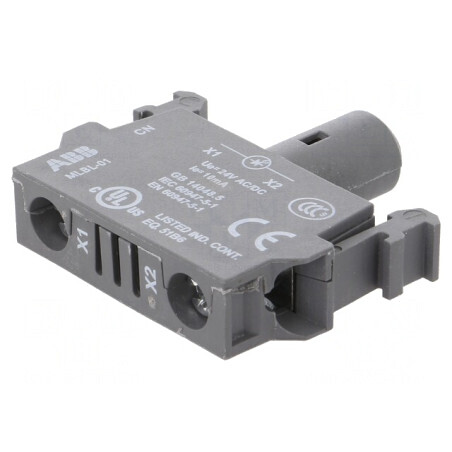 Lumină LED frontală 22mm 24VAC 24VDC Albă | Electronic-mag.ro | Componente Electronice