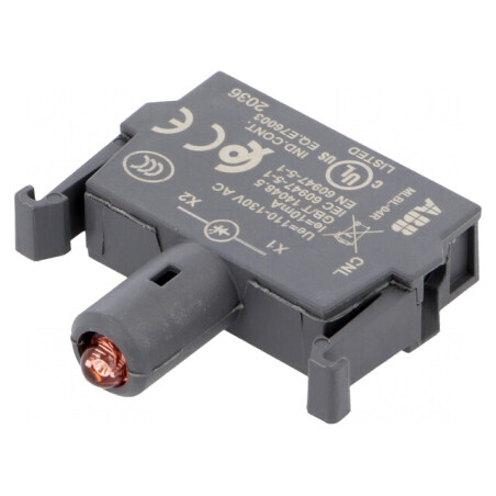 Lumină LED Frontală 110-130V Roșie 22mm | Electronic-mag.ro | Componente Electronice