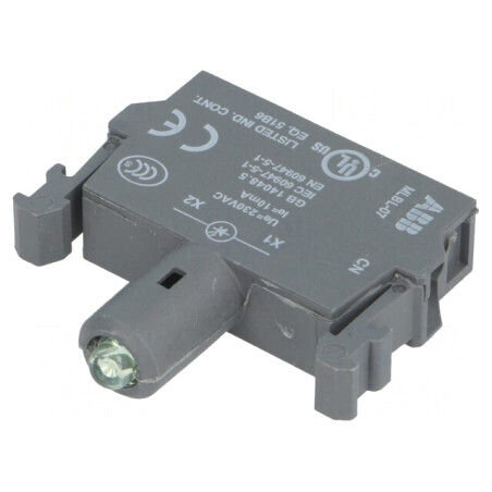 LED Frontal Verde 230VAC 22mm | Electronic-mag.ro | Componente Electronice