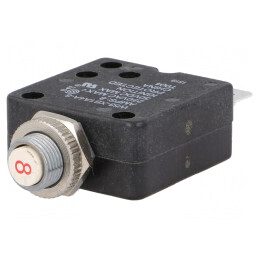 Întrerupător de Supracurent 250VAC 50VDC 8A SPST-NC | Electronic-mag.ro | Componente Electronice