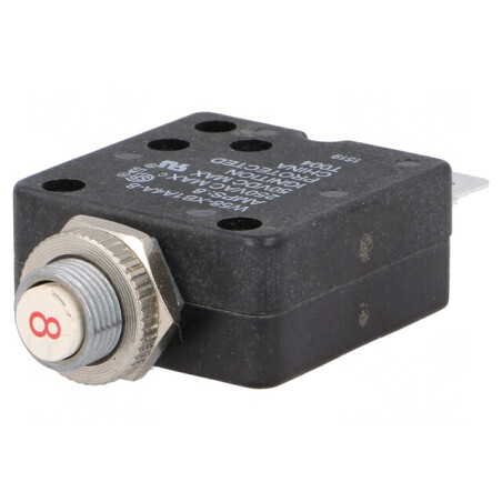Întrerupător de Supracurent 250VAC 50VDC 8A SPST-NC | Electronic-mag.ro | Componente Electronice