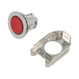Comutator de Apăsare 30mm Roșu IP66 | Electronic-mag.ro | Componente Electronice