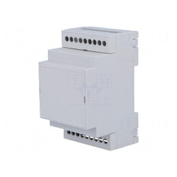 Carcasă pentru șină DIN 90x53x53mm gri | Electronic-mag.ro | Componente Electronice