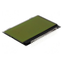 Afișaj LCD Grafic 128x64 Galben-Verde | Electronic-mag.ro | Componente Electronice