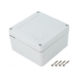 Carcasă Universală cu Bucșă din Alamă 105x105x60mm | Electronic-mag.ro | Componente Electronice
