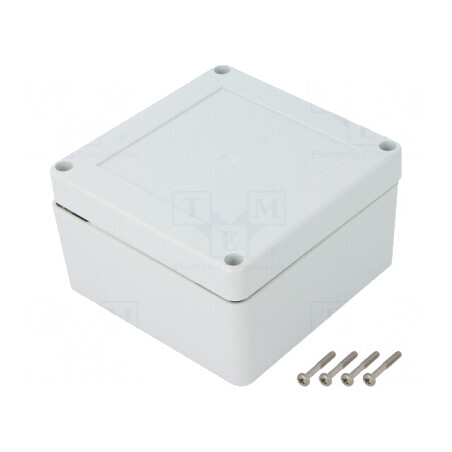Carcasă Universală cu Bucșă din Alamă 105x105x60mm | Electronic-mag.ro | Componente Electronice