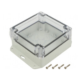 Carcasă Universală Policarbonat 105x105x60 mm | Electronic-mag.ro | Componente Electronice