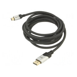 Cablu DisplayPort 1.4 Negru 3m | Electronic-mag.ro | Componente Electronice