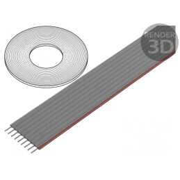 Cablu Bandă 1,27mm Cu 9x28AWG PVC Neecranat | Electronic-mag.ro | Componente Electronice