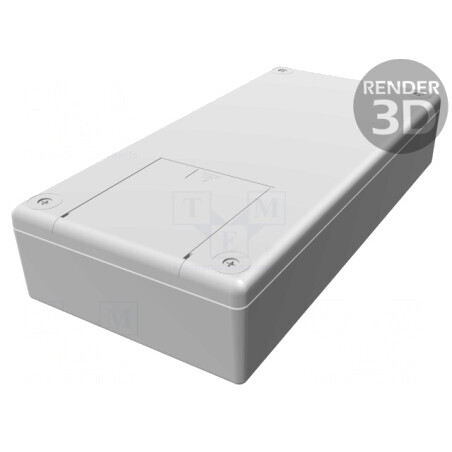 Carcasă Universală ABS Gri IP54 110x220x44mm | Electronic-mag.ro | Componente Electronice