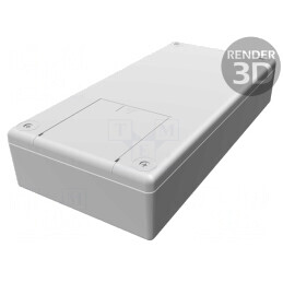 Carcasă Universală ABS Gri IP54 110x220x44mm | Electronic-mag.ro | Componente Electronice