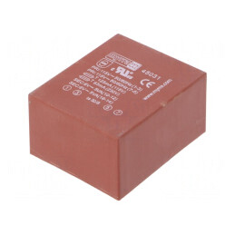 Transformator încapsulat 10VA 115/230V 6V 6V PCB | Electronic-mag.ro | Componente Electronice