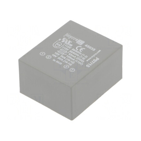 Transformator Încapsulat 10VA 115V/230V 18V/18V 278mA | Electronic-mag.ro | Componente Electronice