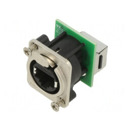 Conector Pasant D-Type CAT5E XLRnet RJX8FD5T | Electronic-mag.ro | Componente Electronice