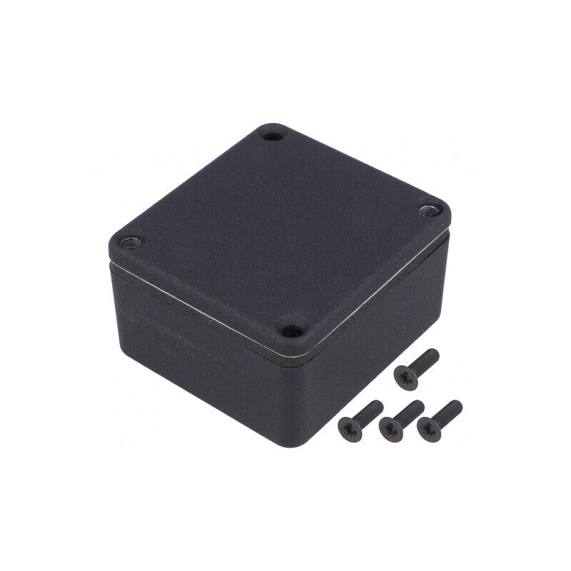 Carcasă Universală Aluminiu Negru 55x60x35mm | Electronic-mag.ro | Componente Electronice