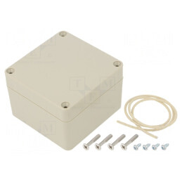 Carcasă universală IP65 ABS bej 80x82x55mm Ritec | Electronic-mag.ro | Componente Electronice