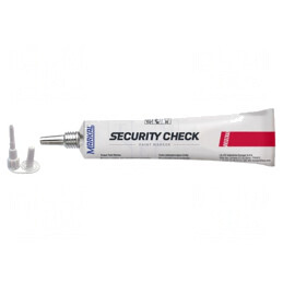 Vopsea; roşie; SECURITY CHECK ORIGINAL; 20÷70°C