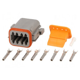 Conector Cablu-Cablu DT Mamă 8 PIN Crimpat