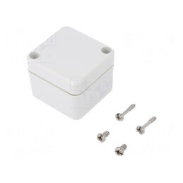 Carcasă universală EURONORD gri 50x52x40 mm IK08 | Electronic-mag.ro | Componente Electronice