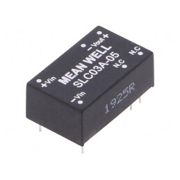 Convertor DC/DC 3W 9-18V la 5V 600mA DIP16 SLC03A-05 | Electronic-mag.ro | Componente Electronice