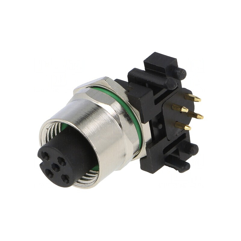 Soclu M12 4-PIN DeviceNet/CANopen THT IP65/IP67 | Electronic-mag.ro | Componente Electronice