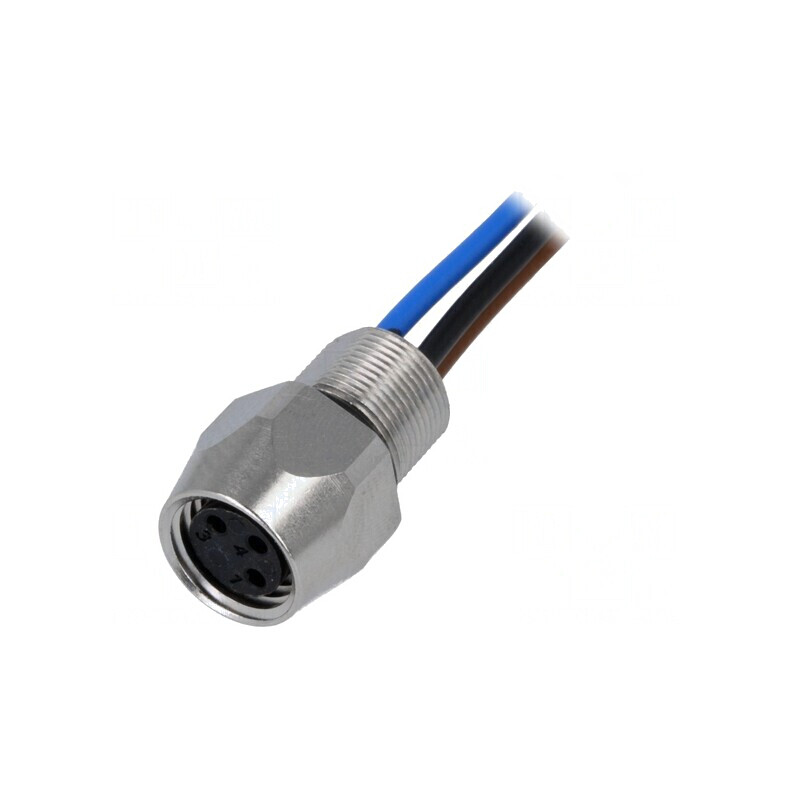 Conector M8 Mamă 3 PIN cu Cablu 0.5m | Electronic-mag.ro | Componente Electronice