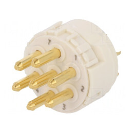 Conector M23 7P 300V 20A Tată Lipire | Electronic-mag.ro | Componente Electronice