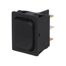 Comutator Basculant DP3T ON-OFF-ON 16A/250V Negru IP40 | Electronic-mag.ro | Componente Electronice