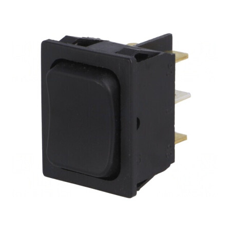 Comutator Basculant DP3T ON-OFF-ON 16A/250V Negru IP40 | Electronic-mag.ro | Componente Electronice
