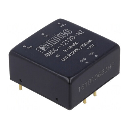 Convertor DC/DC 6W 9-18V la 12V/-12V | Electronic-mag.ro | Componente Electronice