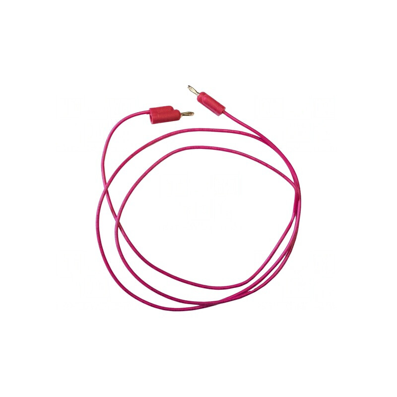 Cablu Măsurare 5A Mufă Banană 3mm Roșu | Electronic-mag.ro | Componente Electronice