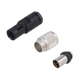 Conector M9 Mufă 5 PIN Filet Exterior Rotire | Electronic-mag.ro | Componente Electronice