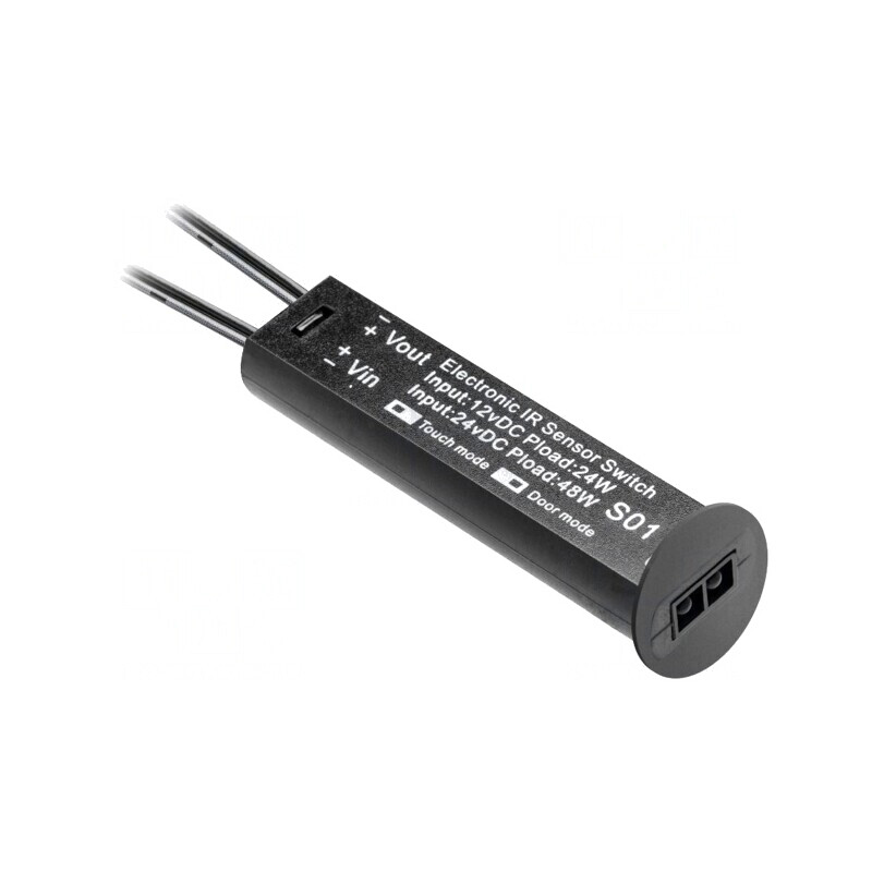 Întrerupător Tactil Negru 12V/24V | Electronic-mag.ro | Componente Electronice