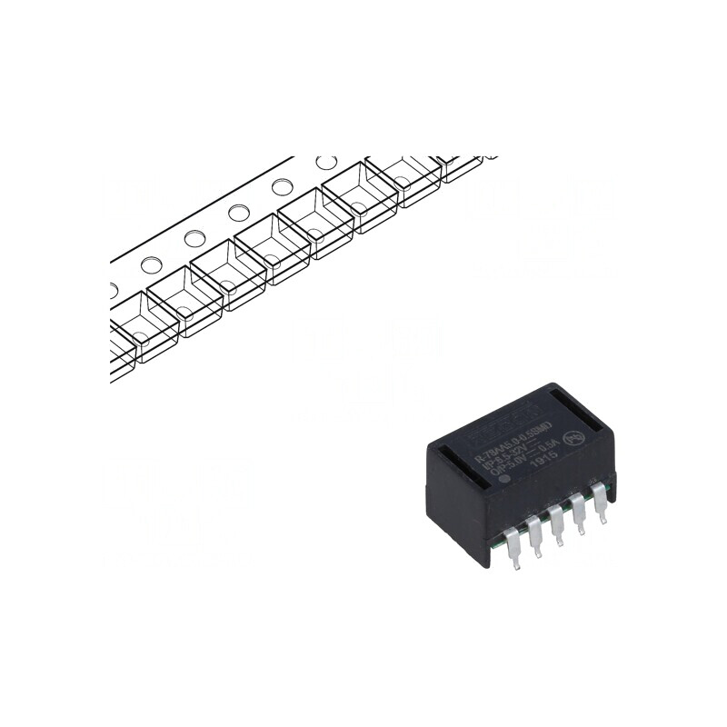 Convertor DC/DC 2,5W 5V 0,5A SMD | Electronic-mag.ro | Componente Electronice