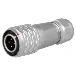 Mufă SF12 Tată 4 PIN IP67 4-6,5mm 5A 200V Lipire pe Cablu | Electronic-mag.ro | Componente Electronice