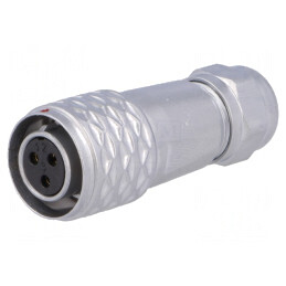 Mufă SF12 mamă 3 PIN IP67 4-6.5mm 13A 250V pentru cablu | Electronic-mag.ro | Componente Electronice
