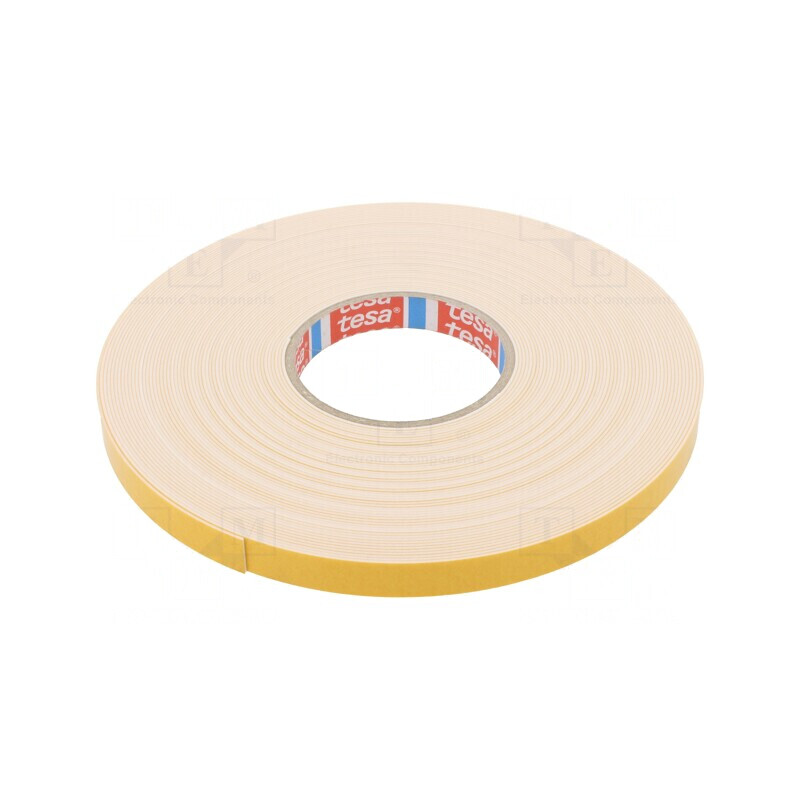 Bandă dublu adezivă albă 15mm x 25m | Electronic-mag.ro | Componente Electronice