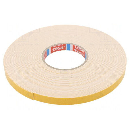 Bandă dublu adezivă albă 15mm x 25m | Electronic-mag.ro | Componente Electronice