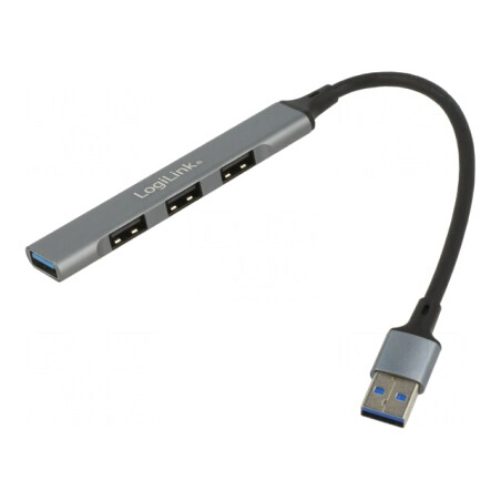 Hub USB 3.0 4 Porturi Gri | Electronic-mag.ro | Componente Electronice