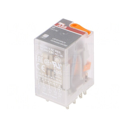 Releu electromagnetic 4PDT 110VAC 6A | Electronic-mag.ro | Componente Electronice