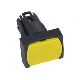 Comutator cu Buton 16mm Galben | Electronic-mag.ro | Componente Electronice