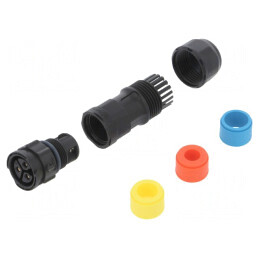 Conector Circular Mamă 3 PIN Terminal cu Șurub X-Lok | Electronic-mag.ro | Componente Electronice