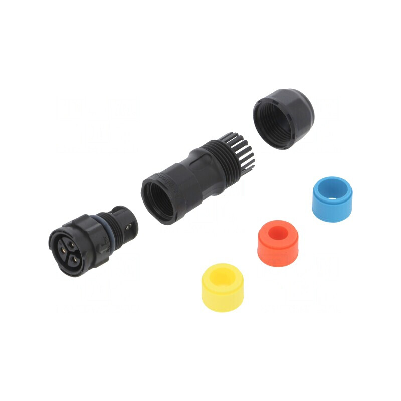 Conector Circular Mamă 3 PIN Terminal cu Șurub X-Lok | Electronic-mag.ro | Componente Electronice