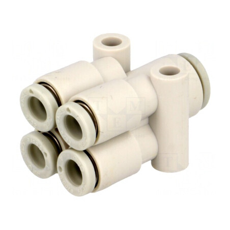 Racord Push-In Polipropilenă 4mm x 6mm 1-10bar | Electronic-mag.ro | Componente Electronice