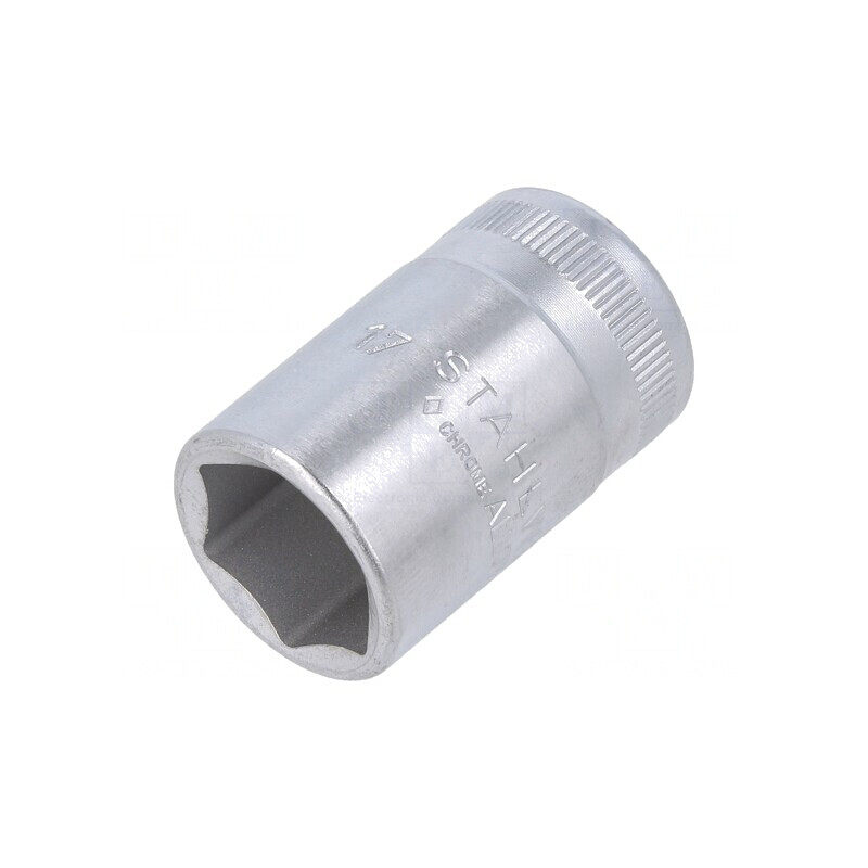 Tubulară HEX 17mm 1/2 38mm Oțel Cromat Scurtă | Electronic-mag.ro | Componente Electronice
